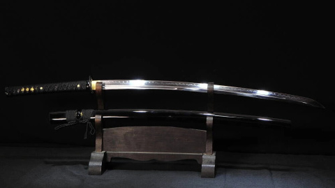 Honō no Shinken - katana premium ( 61-62 HRC stal 1095 Hartowany Glinką Naturalny Hamon) ukiyo-japan.pl Honō no Shinken - katana premium ( 61-62 HRC stal 1095 Hartowany Glinką Naturalny Hamon) ukiyo-japan.pl