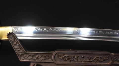 Honō no Shinken - katana premium ( 61-62 HRC stal 1095 Hartowany Glinką Naturalny Hamon) ukiyo-japan.pl Honō no Shinken - katana premium ( 61-62 HRC stal 1095 Hartowany Glinką Naturalny Hamon) ukiyo-japan.pl