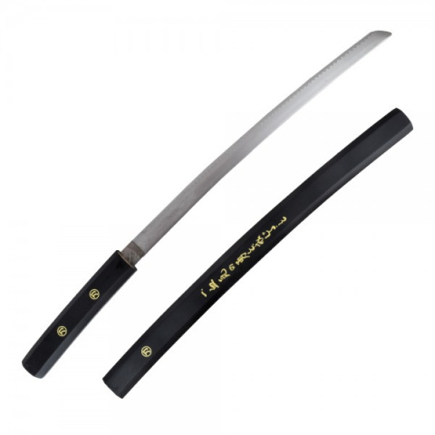 Zestaw Katana, wakizashi, tanto i stojak - samurajski oręż z grawerem z Musashiego Miyamoto Zestaw Katana, wakizashi, tanto i stojak - samurajski oręż z grawerem z Musashiego Miyamoto